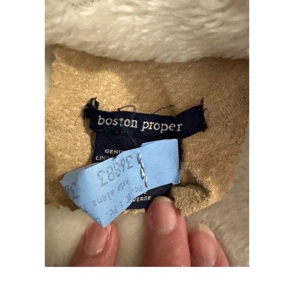 VTG Y2k Penny Lane Suede Leather Afghan Shearling Long Coat Hippie Boho Chic 6 - Picture 14 of 16